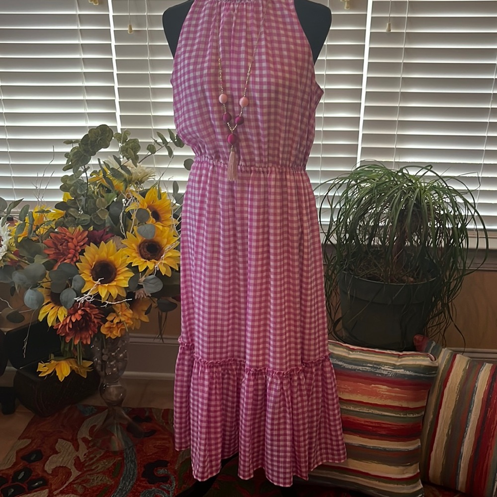 Ann Taylor plaid dress